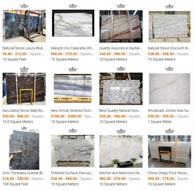 Factory Wholesale Natural Stone Polished/ Honed Surface Bathroom/Kitchen /Living Room Countertop Amazon Green Marble for Home