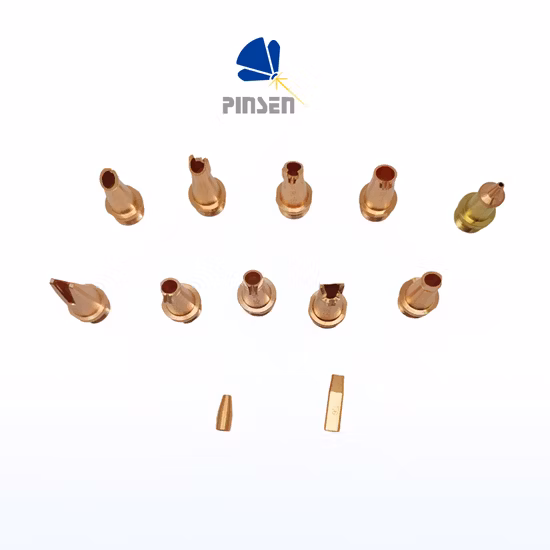 Pièces de pistolet de soudage à l'arc sous argon, buse de quartz transparente résistante aux hautes températures